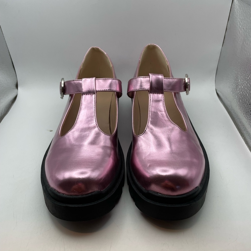 Steve Madden pink platform loafers size 5Y/ Womens 7 - Picture 4 of 10